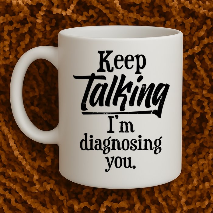 Funny Keep Talking I'm Diagnosing You Mug