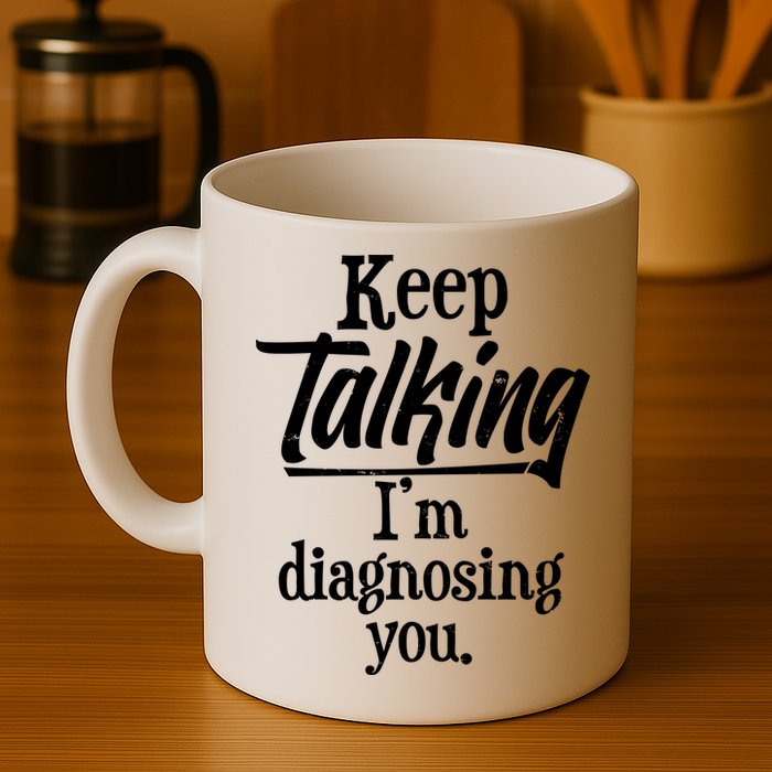 Funny Keep Talking I'm Diagnosing You Mug