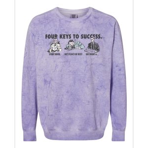 Four Keys To Success Colorblast Crewneck Sweatshirt