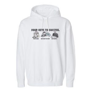 Four Keys To Success Garment-Dyed Fleece Hoodie