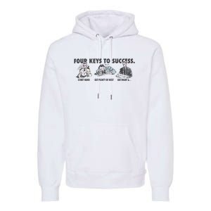 Four Keys To Success Premium Hoodie