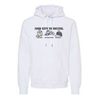 Four Keys To Success Premium Hoodie