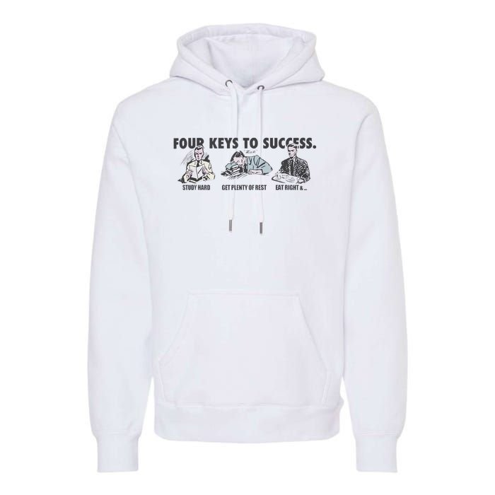 Four Keys To Success Premium Hoodie