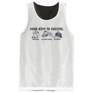 Four Keys To Success Mesh Reversible Basketball Jersey Tank