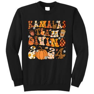 Funny Kamala Team Giving Thanksgiving 2024 Matching Tall Sweatshirt