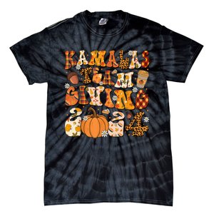 Funny Kamala Team Giving Thanksgiving 2024 Matching Tie-Dye T-Shirt