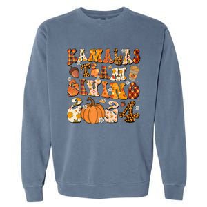 Funny Kamala Team Giving Thanksgiving 2024 Matching Garment-Dyed Sweatshirt