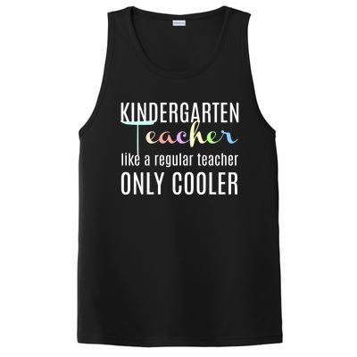 Funny Kindergarten Teacher Gift Regular Only Cooler PosiCharge Competitor Tank