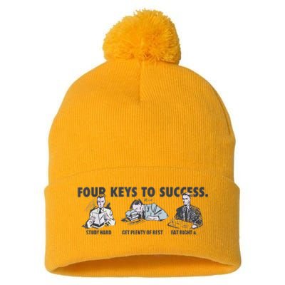 Four Keys To Success Pom Pom 12in Knit Beanie