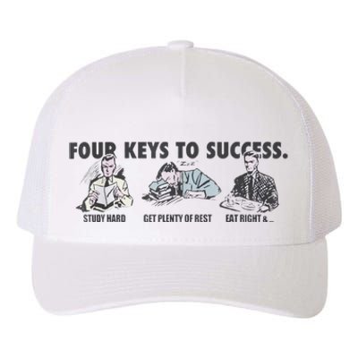 Four Keys To Success Yupoong Adult 5-Panel Trucker Hat