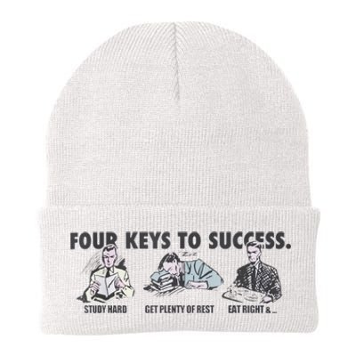 Four Keys To Success Knit Cap Winter Beanie