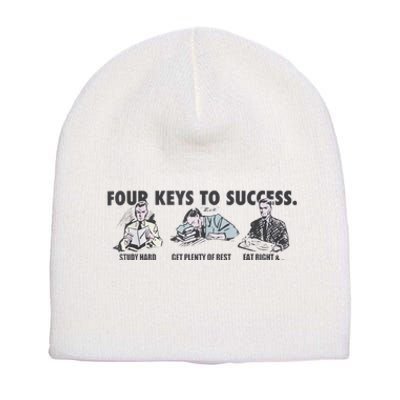 Four Keys To Success Short Acrylic Beanie