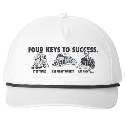 Four Keys To Success Snapback Five-Panel Rope Hat