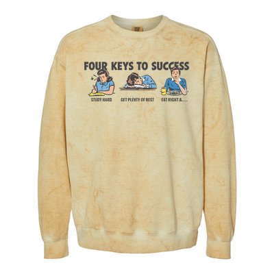 Four Keys To Success Colorblast Crewneck Sweatshirt