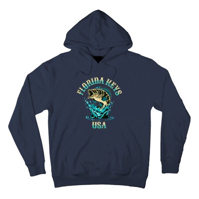 Florida Keys Usa Fishing Design On Front And Back Hoodie