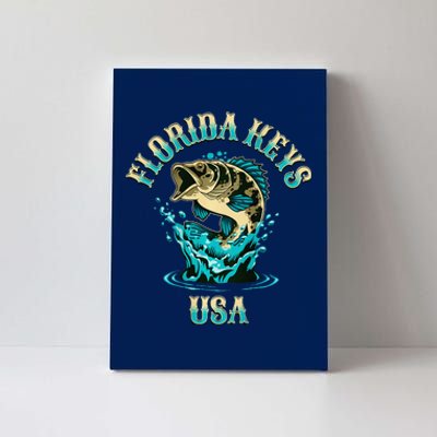 Florida Keys Usa Fishing Design On Front And Back Canvas