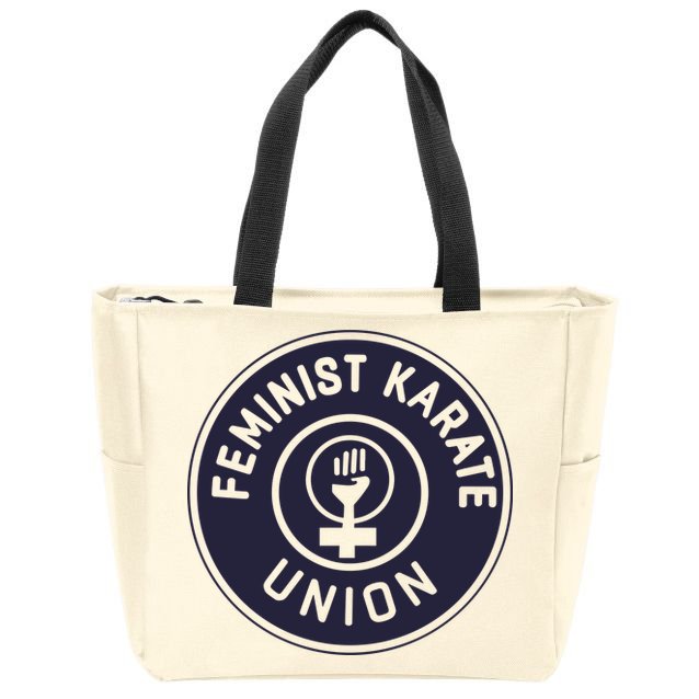 Feminist Karate Union Zip Tote Bag