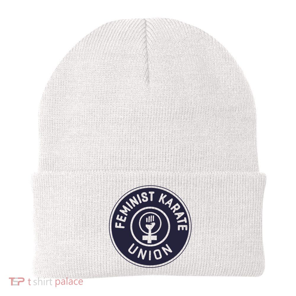Feminist Karate Union Knit Cap Winter Beanie