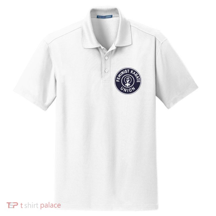 Feminist Karate Union Dry Zone Grid Polo