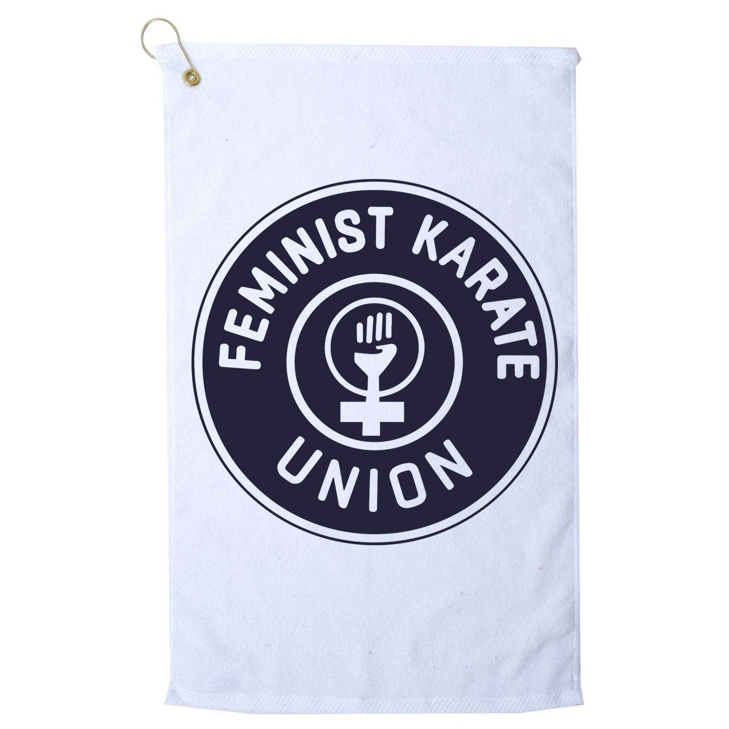 Feminist Karate Union Golf Towel