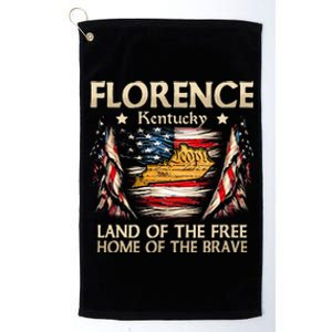 Florence Kentucky Usa Flag 4th Of July Platinum Collection Golf Towel