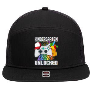 Funny Kindergarten Unlocked Video Gamer 7 Panel Mesh Trucker Snapback Hat