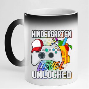 Funny Kindergarten Unlocked Video Gamer 11oz Black Color Changing Mug