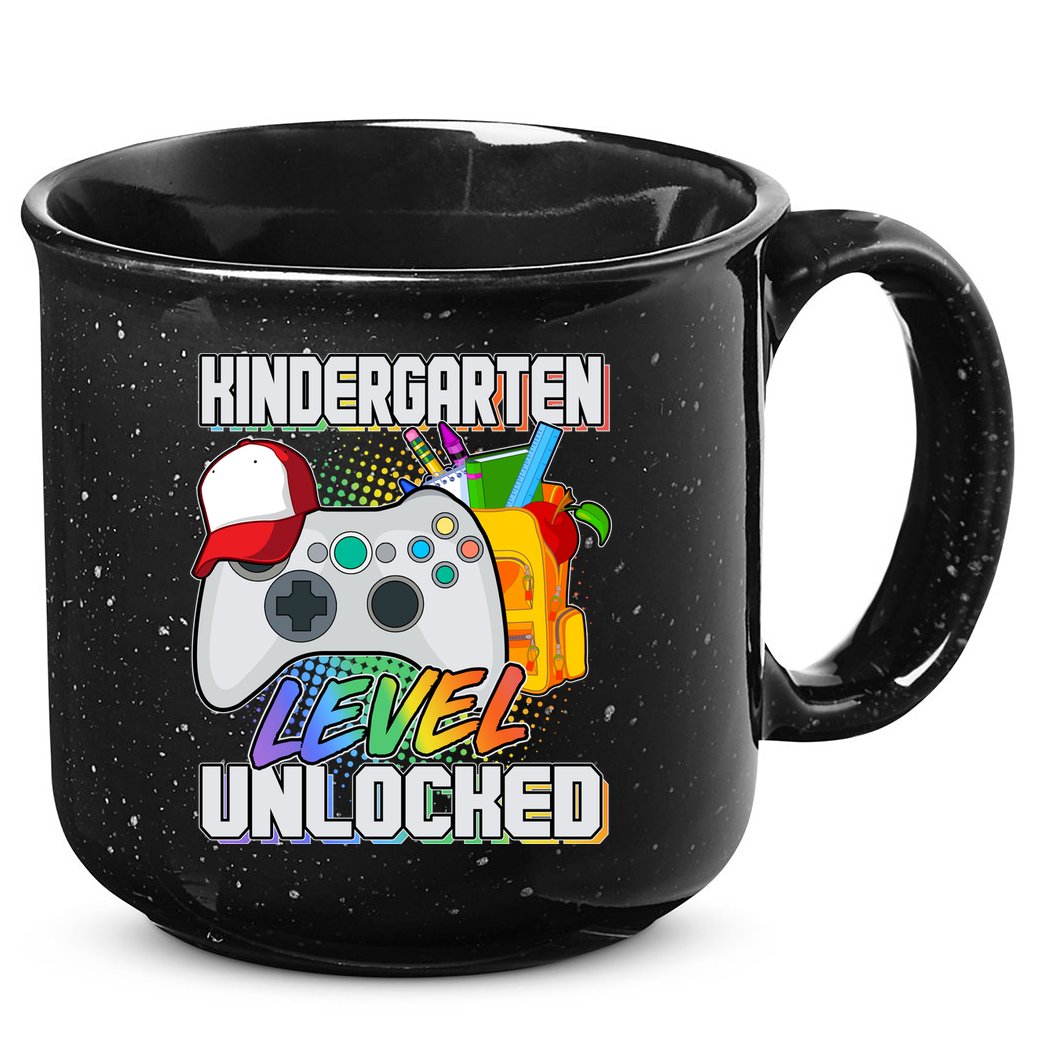 Funny Kindergarten Unlocked Video Gamer 15oz Campfire Ceramic Mug