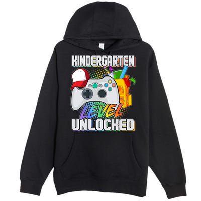 Funny Kindergarten Unlocked Video Gamer Premium Pullover Hoodie