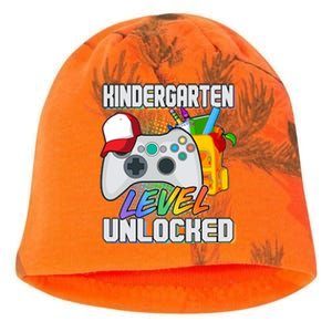 Funny Kindergarten Unlocked Video Gamer Kati - Camo Knit Beanie