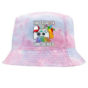 Funny Kindergarten Unlocked Video Gamer Tie-Dyed Bucket Hat