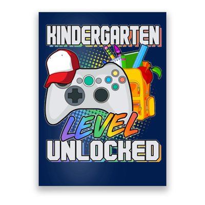 Funny Kindergarten Unlocked Video Gamer Poster