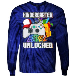 Funny Kindergarten Unlocked Video Gamer Tie-Dye Long Sleeve Shirt