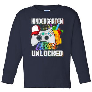 Funny Kindergarten Unlocked Video Gamer Toddler Long Sleeve Shirt