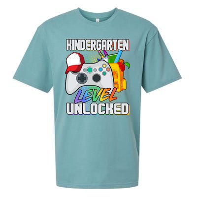 Funny Kindergarten Unlocked Video Gamer Sueded Cloud Jersey T-Shirt