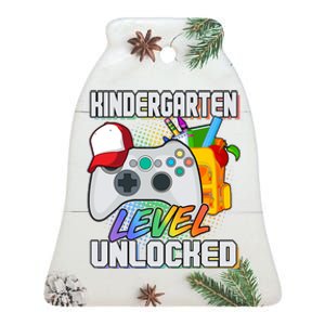 Funny Kindergarten Unlocked Video Gamer Ceramic Bell Ornament