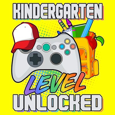 Funny Kindergarten Unlocked Video Gamer T-Shirt