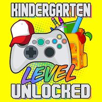 Funny Kindergarten Unlocked Video Gamer T-Shirt