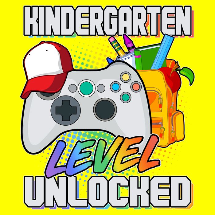 Funny Kindergarten Unlocked Video Gamer T-Shirt