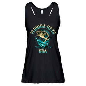 Florida Keys Usa Fishing Ladies Essential Flowy Tank