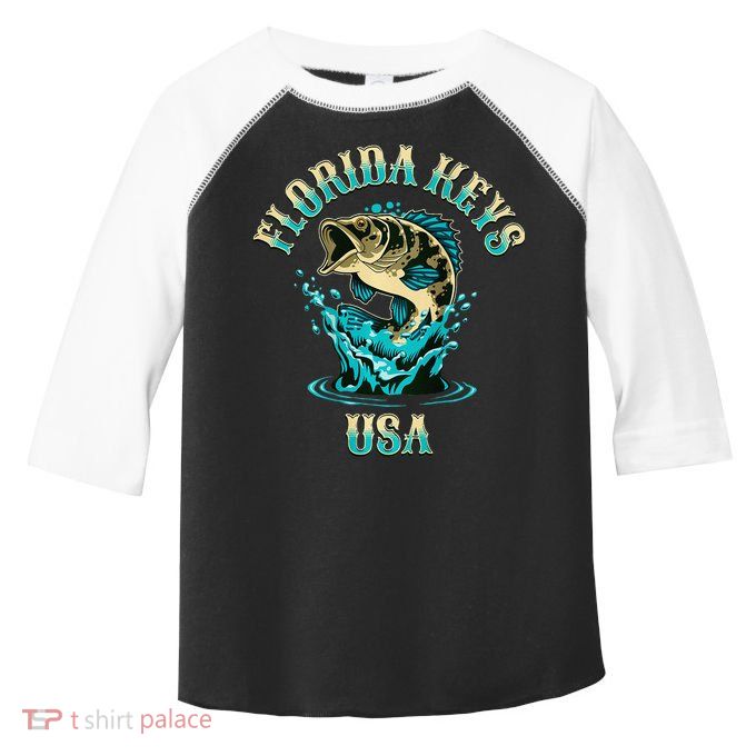Florida Keys Usa Fishing Toddler Fine Jersey T-Shirt