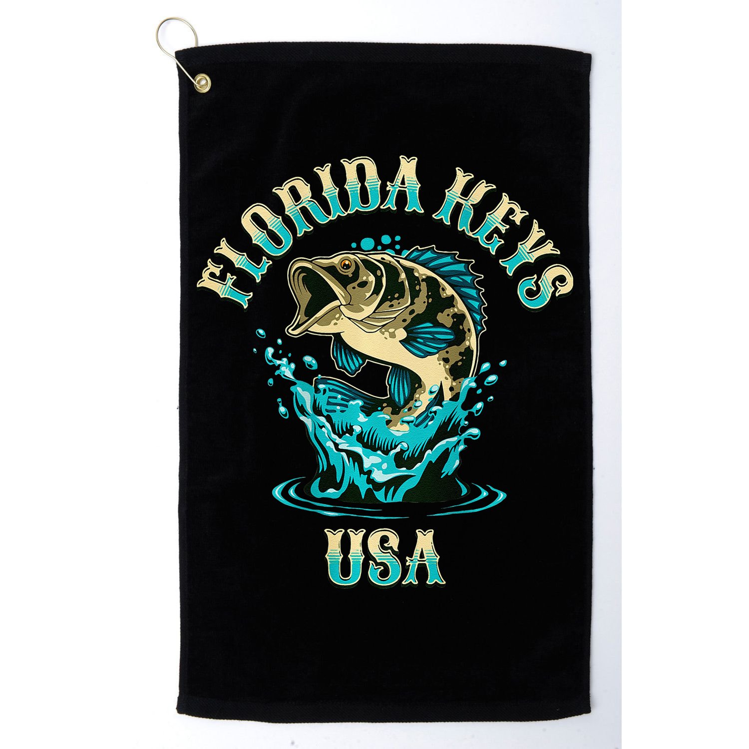 Florida Keys Usa Fishing Golf Towel