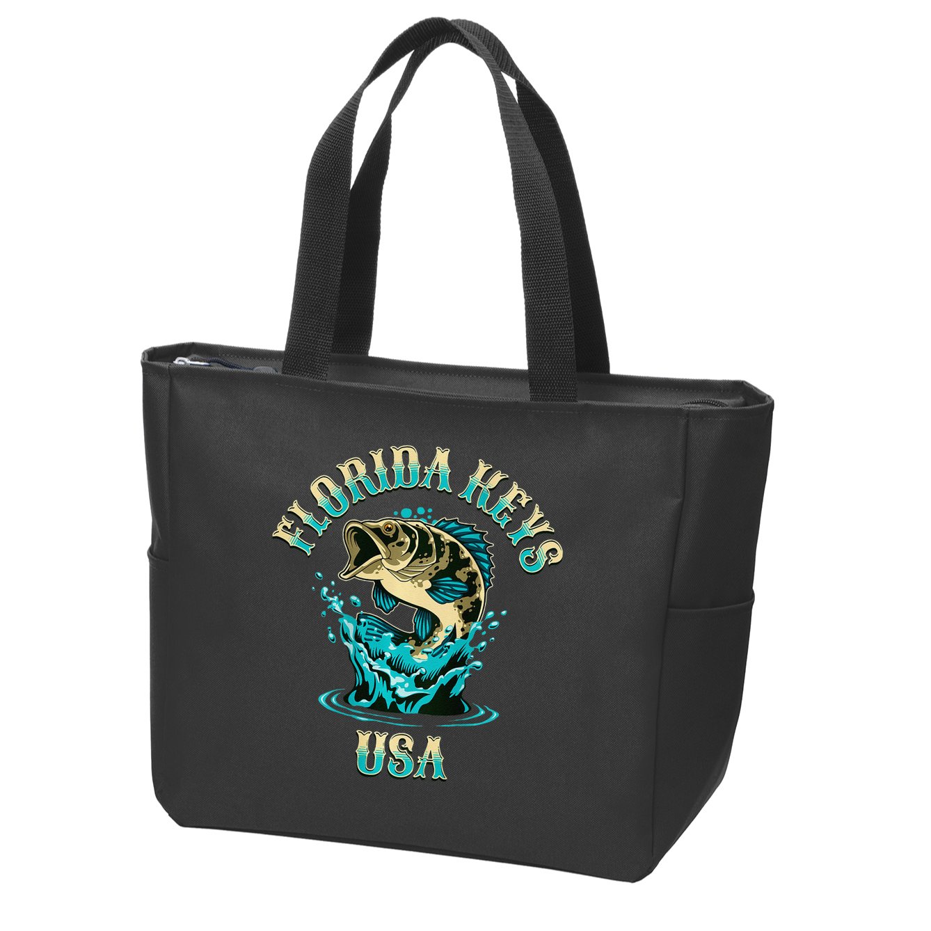 Florida Keys Usa Fishing Zip Tote Bag