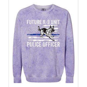 Future K9 Unit Police Officer Proud Law Enforcement Colorblast Crewneck Sweatshirt