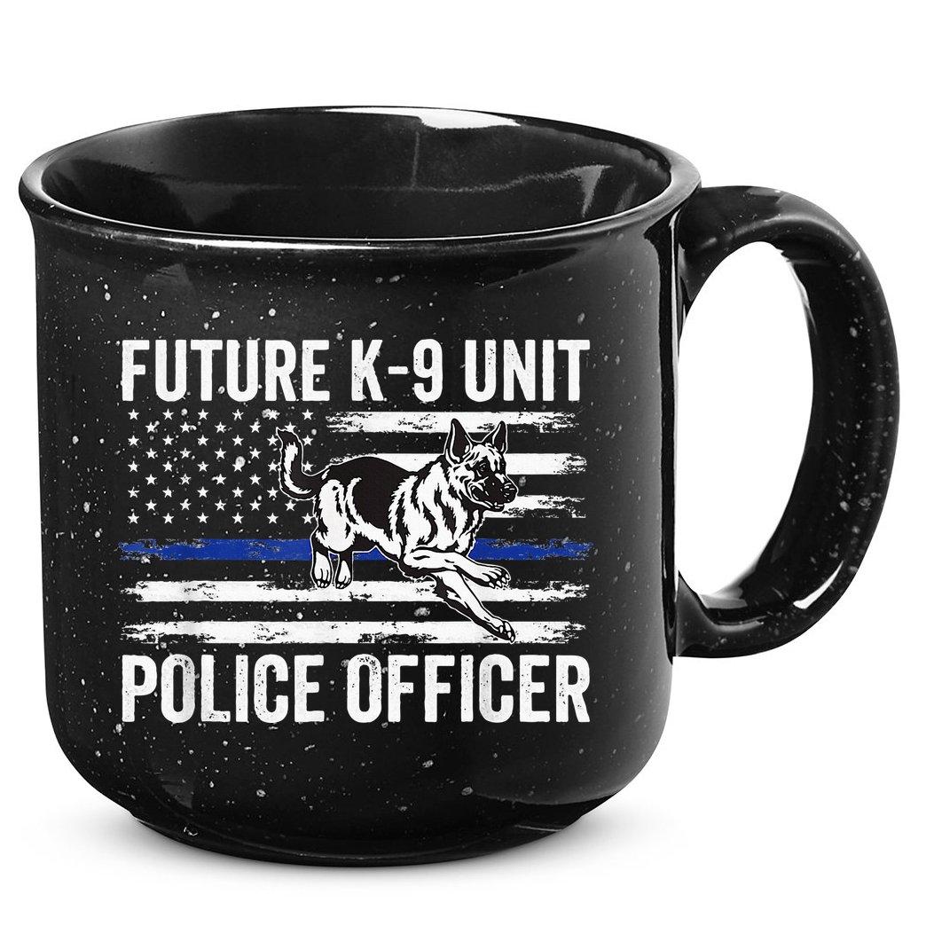 Future K9 Unit Police Officer Proud Law Enforcement 15oz Campfire Ceramic Mug