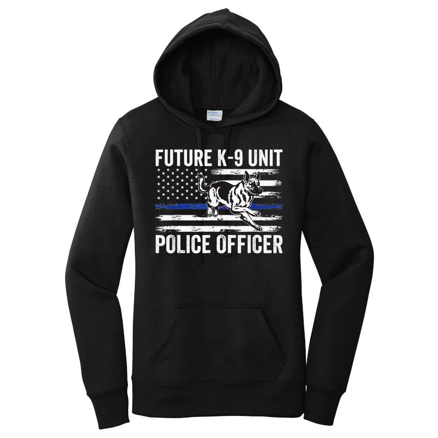 Future K9 Unit Police Officer Proud Law Enforcement Women's Pullover Hoodie