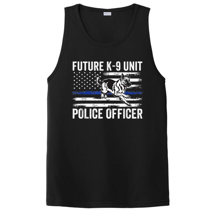 Future K9 Unit Police Officer Proud Law Enforcement PosiCharge Competitor Tank