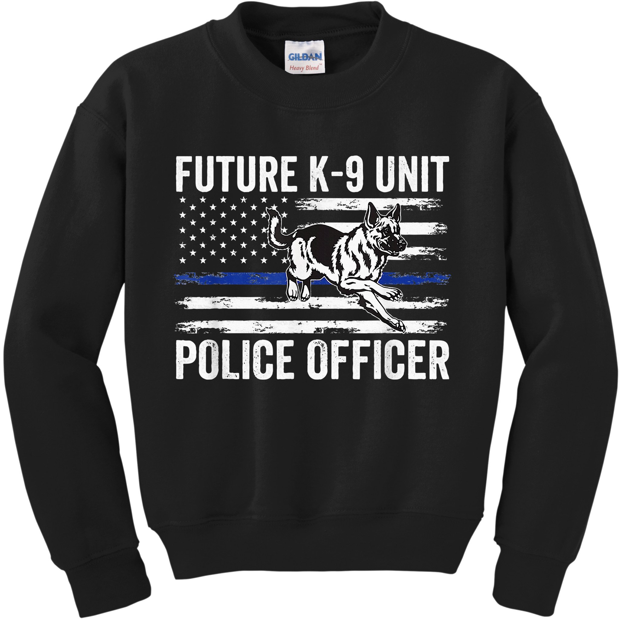 Future K9 Unit Police Officer Proud Law Enforcement Kids Sweatshirt