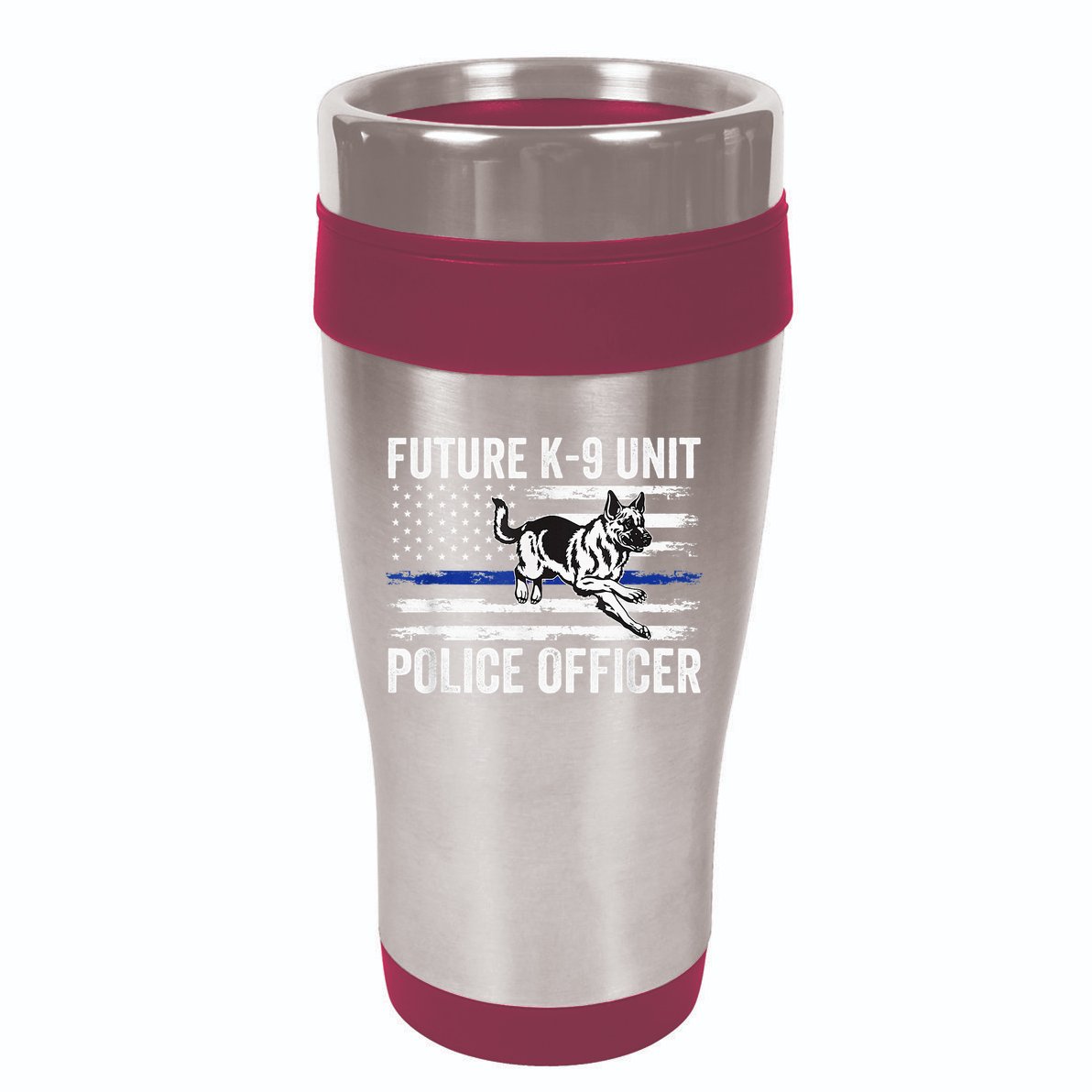 Future K9 Unit Police Officer Proud Law Enforcement 16oz Travel Tumbler