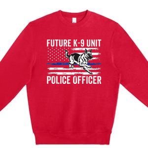 Future K9 Unit Police Officer Proud Law Enforcement Premium Crewneck Sweatshirt